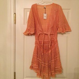 Sunday St.Tropez NWT peach beach dress